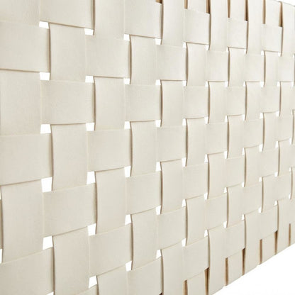 Vegan Leather Queen Headboard with DurableTexture for Bedroom
