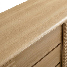 Wooden Sideboard Buffet Cabinet with Storage for Dining Room, Oak