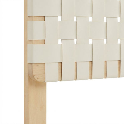 Vegan Leather Queen Headboard with DurableTexture for Bedroom