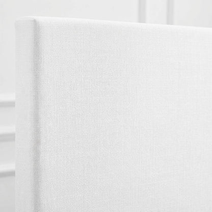 Upholstered Linen Fabric King and California King Headboard with Padded Design