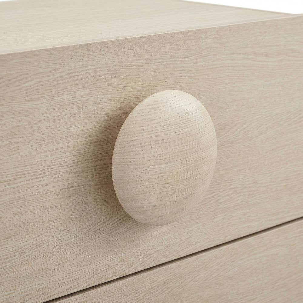 Gray 2-Drawer Nightstand with Modern Design and Solid Construction