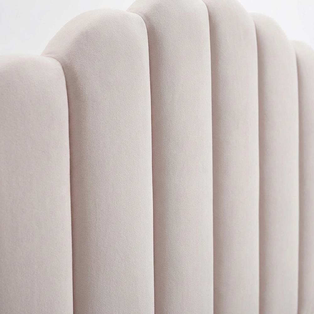 Performance Velvet Full/Queen Headboard with Plush Upholstery and Sturdy Frame
