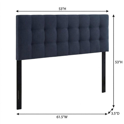 Upholstered Fabric Queen Headboard with Soft Padding and Sturdy Frame