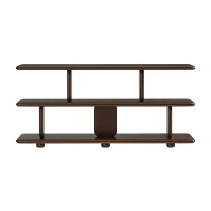 Wooden 2-Tier Bookshelf with Stable Structure for Home and Office Storage