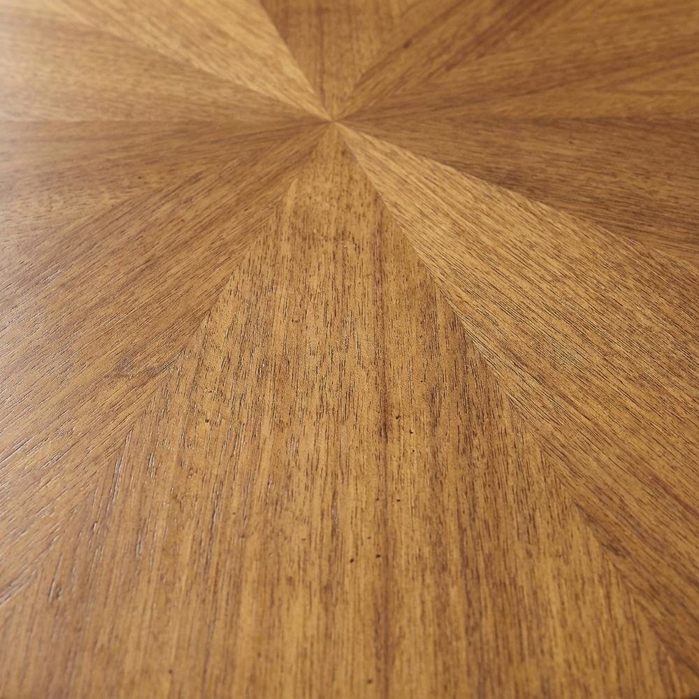 Round Wood Coffee Table with Modern Design and Sturdy Base