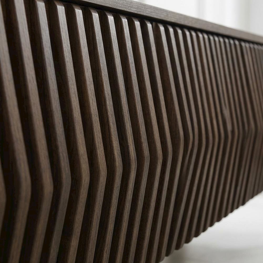 Brown Wall Mount TV Stand with Engineered Wood Finish