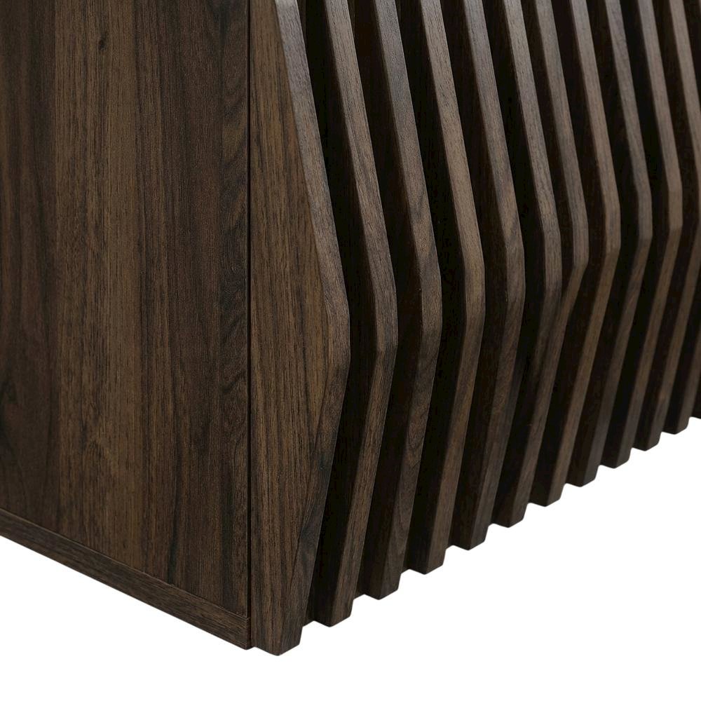 Brown Wall Mount TV Stand with Engineered Wood Finish
