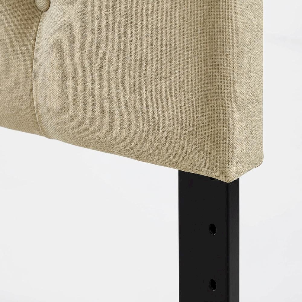 Upholstered Queen Fabric Headboard with Soft Padding and Durable Frame