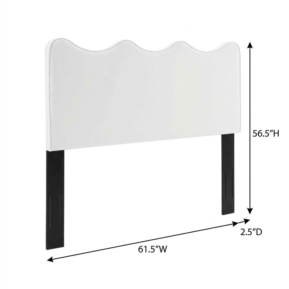 Performance Velvet Full/Queen Headboard with Plush Upholstery and Sturdy Frame