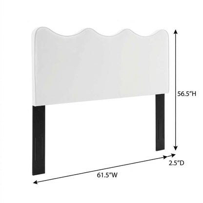 Performance Velvet Full/Queen Headboard with Plush Upholstery and Sturdy Frame