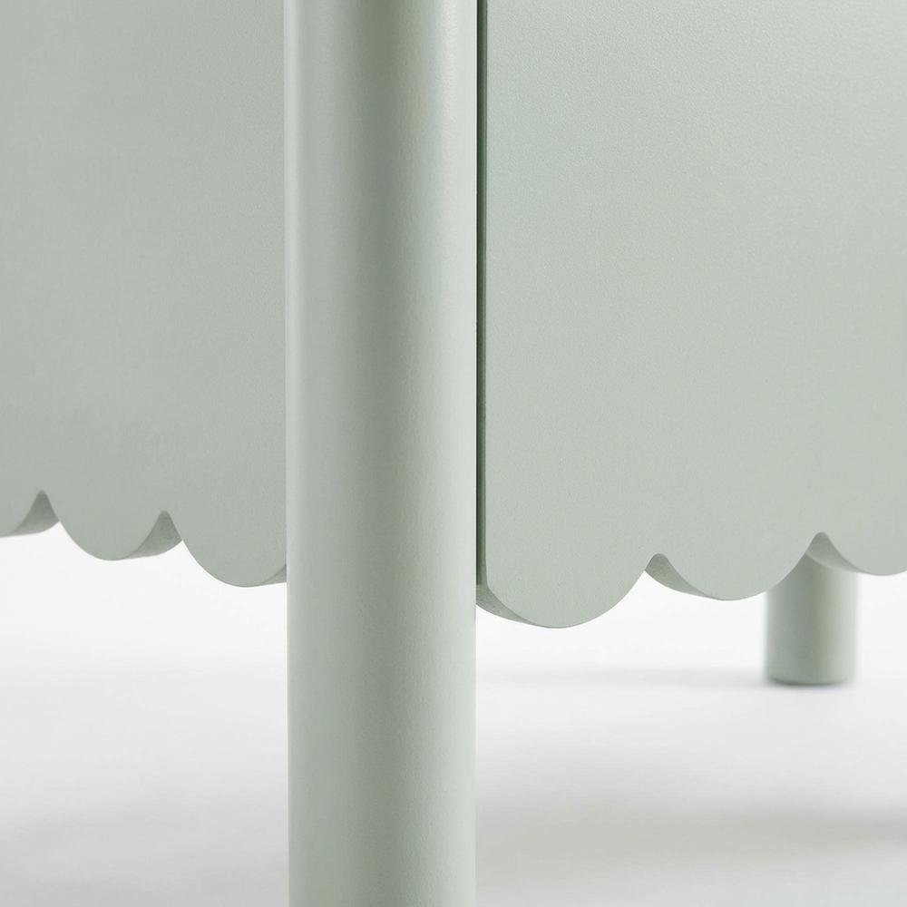Nightstand with 2 Drawers in Elegant Finish for Bedroom Storage