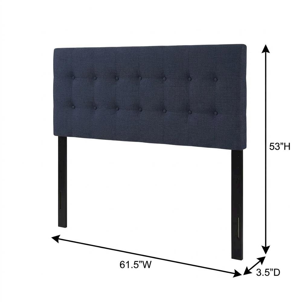Upholstered Fabric Queen Headboard in Neutral Tone with Elegant Design