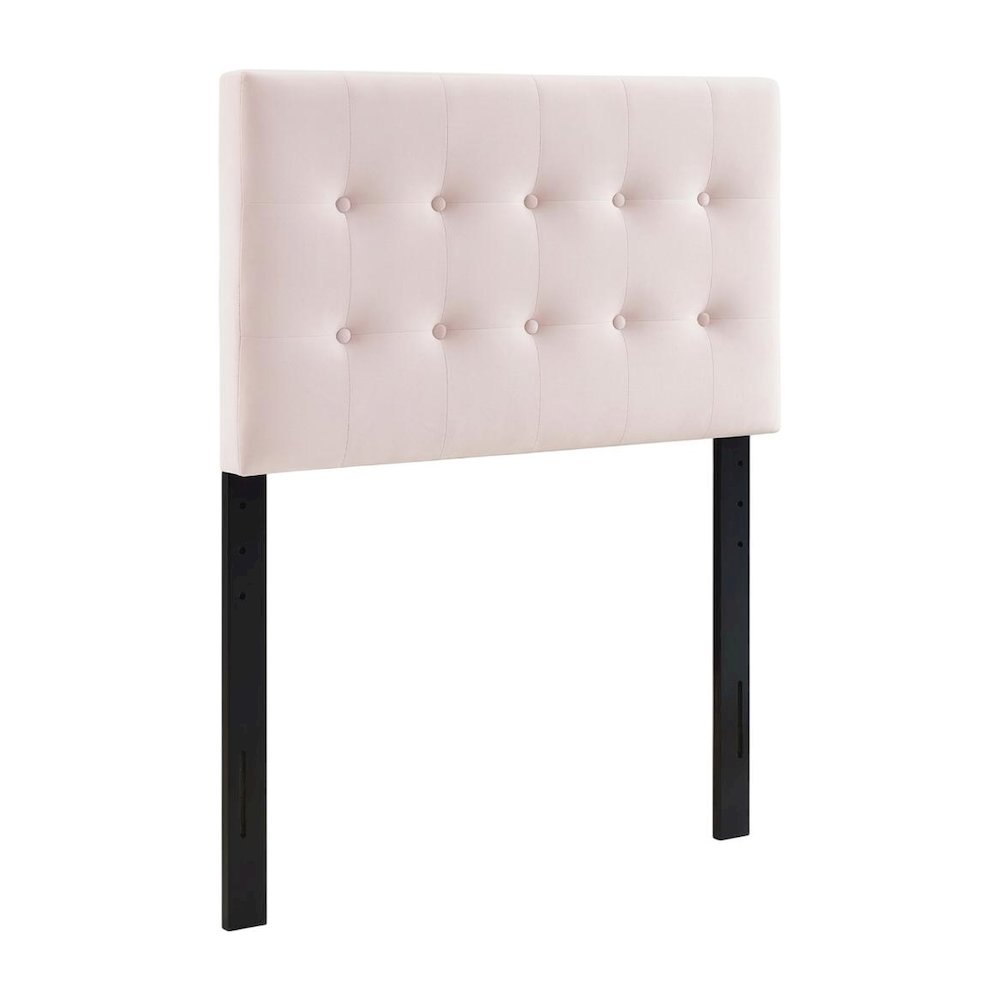 Biscuit Tufted Twin Headboard in Performance Velvet with Padded Design