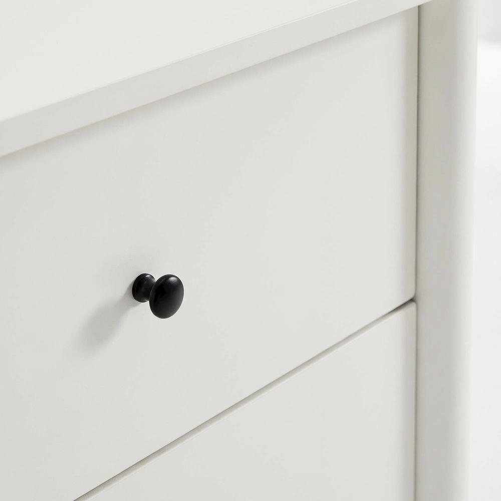 Bedside Nightstand with 2 Drawers in Elegant Finish