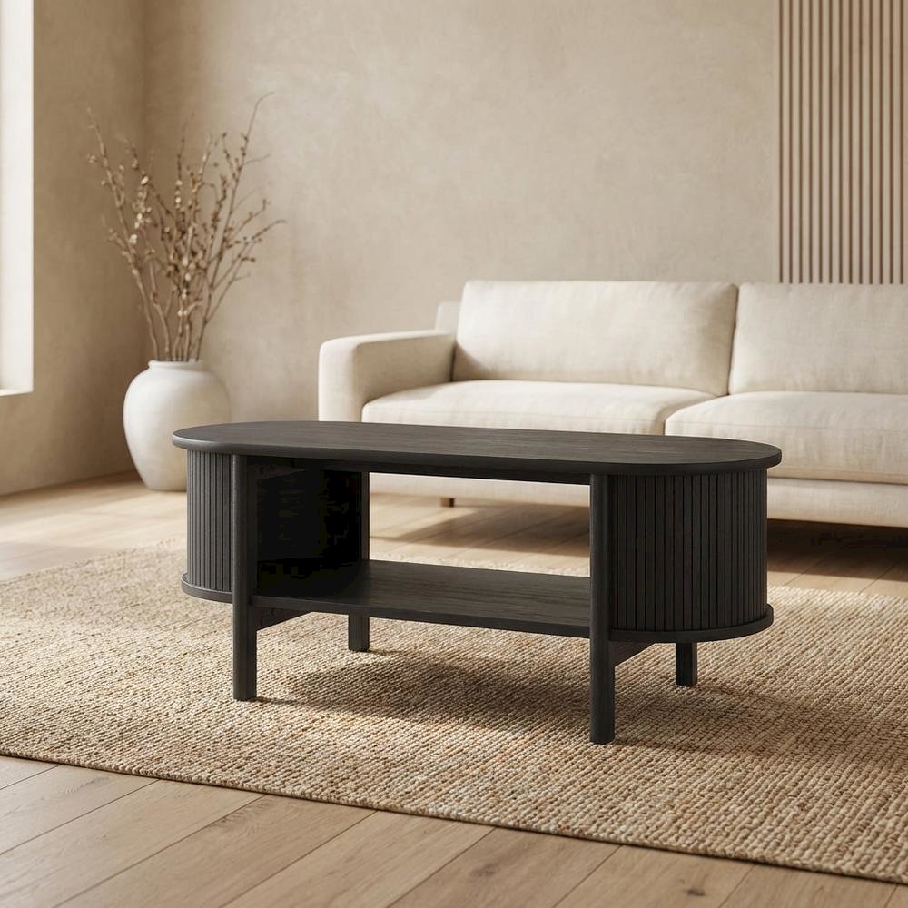 Modern Coffee Table with 35lb Weight and Stylish Base