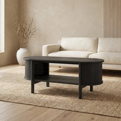 Modern Coffee Table with 35lb Weight and Stylish Base