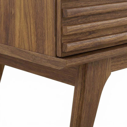 Wooden Sideboard Buffet Cabinet with Storage for Dining Room, Walnut