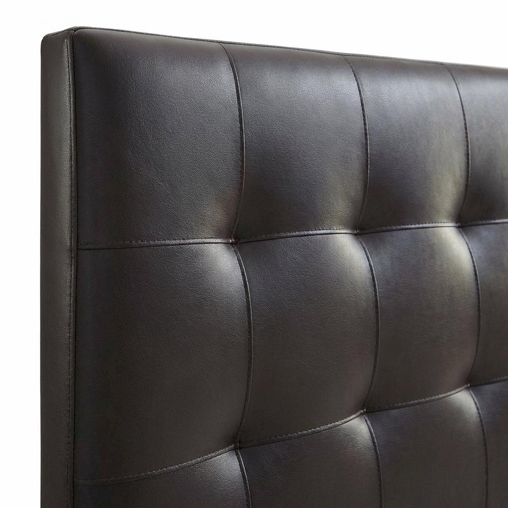 Upholstered Vinyl King Headboard with Elegant Padded Design and Durable Finish