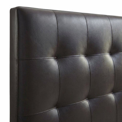 Upholstered Vinyl King Headboard with Elegant Padded Design and Durable Finish