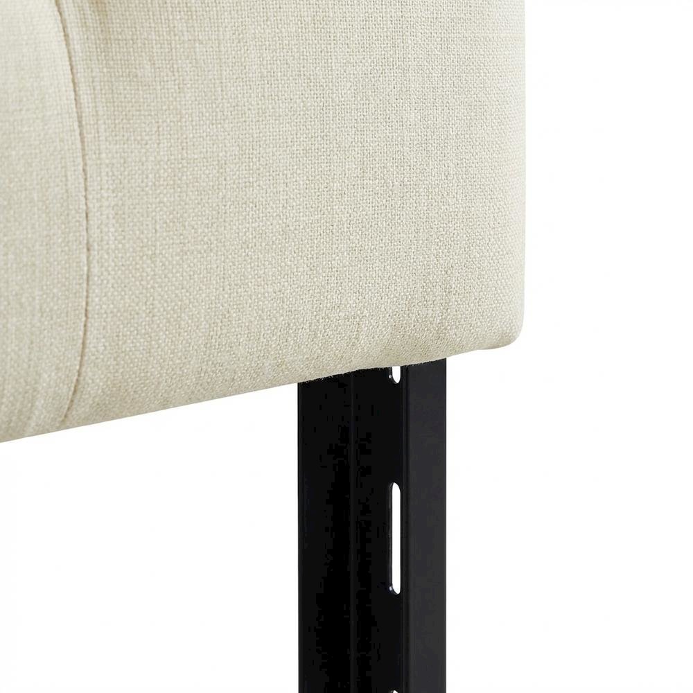 Upholstered Queen Fabric Headboard with Padded Design and Sturdy Construction
