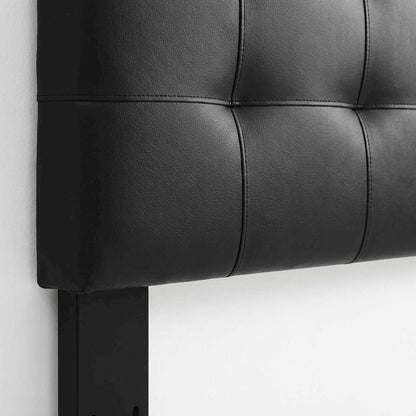 Tufted Faux Leather Headboard for King, California King Beds, Elegant Design