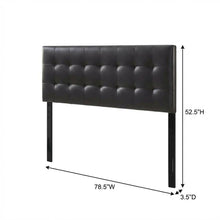 Upholstered Vinyl King Headboard with Elegant Padded Design and Durable Finish