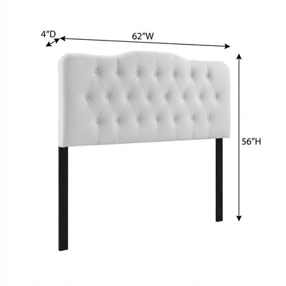 Upholstered Vinyl Queen Headboard with Stylish Design and Durable Finish