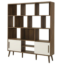 Wooden 59-Inch Bookcase with Sliding Doors for Elegant Storage
