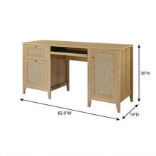 Black Office Desk with Spacious Work Surface and Modern Design