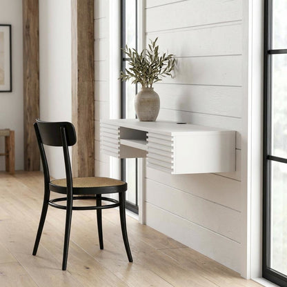 Wood Wall Mount Desk for Office Workstations with Durable Design