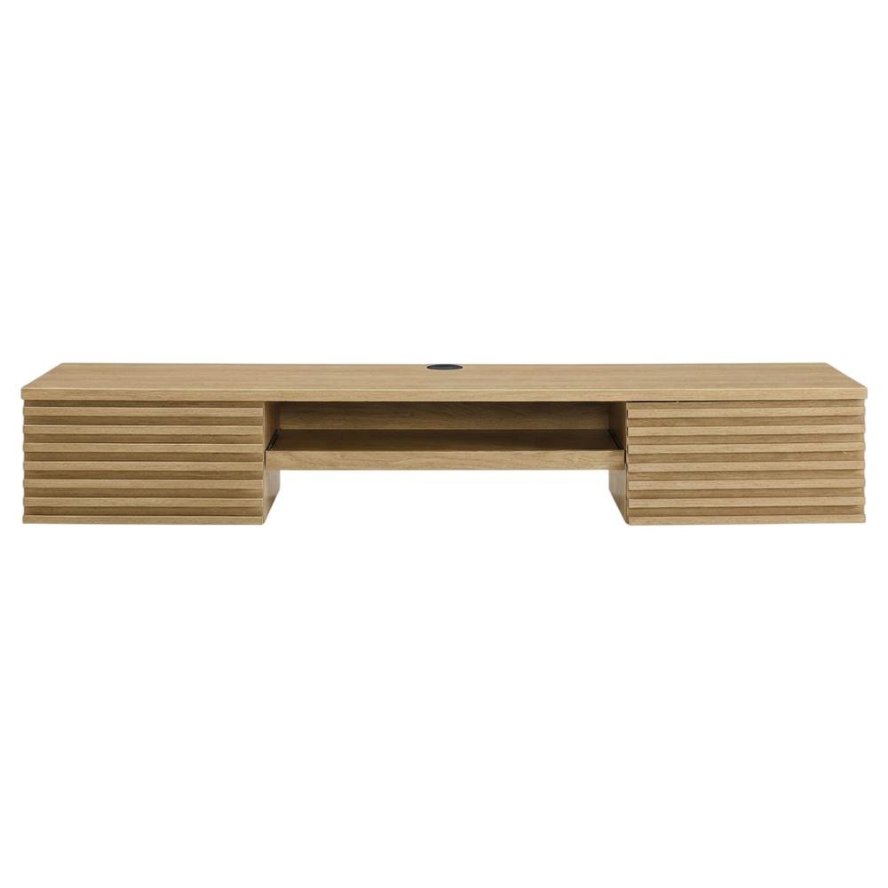 Wall Mount Office Desk in Wood Finish with Durable Construction