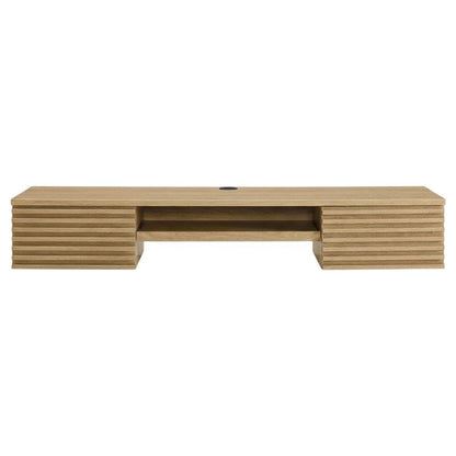 Wall Mount Office Desk in Wood Finish with Durable Construction