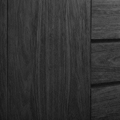 Rounded Sideboard Storage Cabinet In Classic Finish With Spacious Shelving