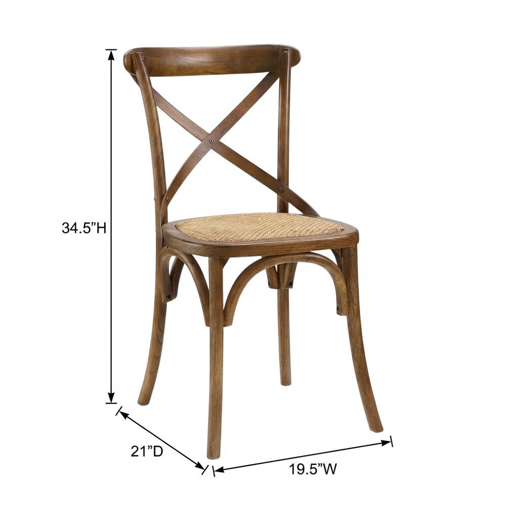 Wood Dining Side Chair with Comfortable Seat and Modern Design