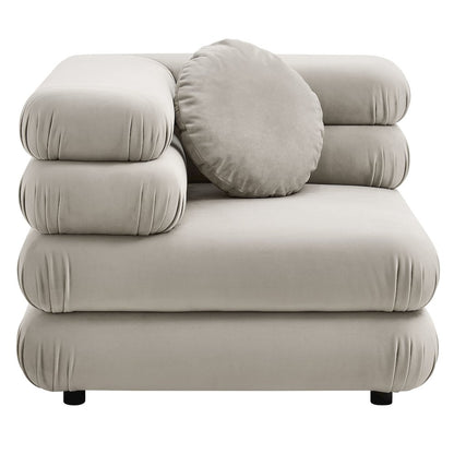 Jubilee 5-Piece Modular Performance Velvet Sectional Sofa
