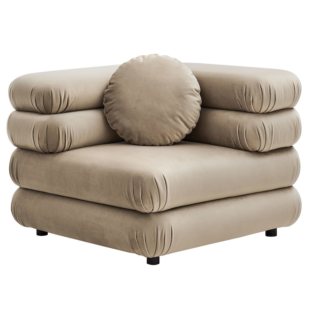 Jubilee 5-Piece Modular Performance Velvet Sectional Sofa