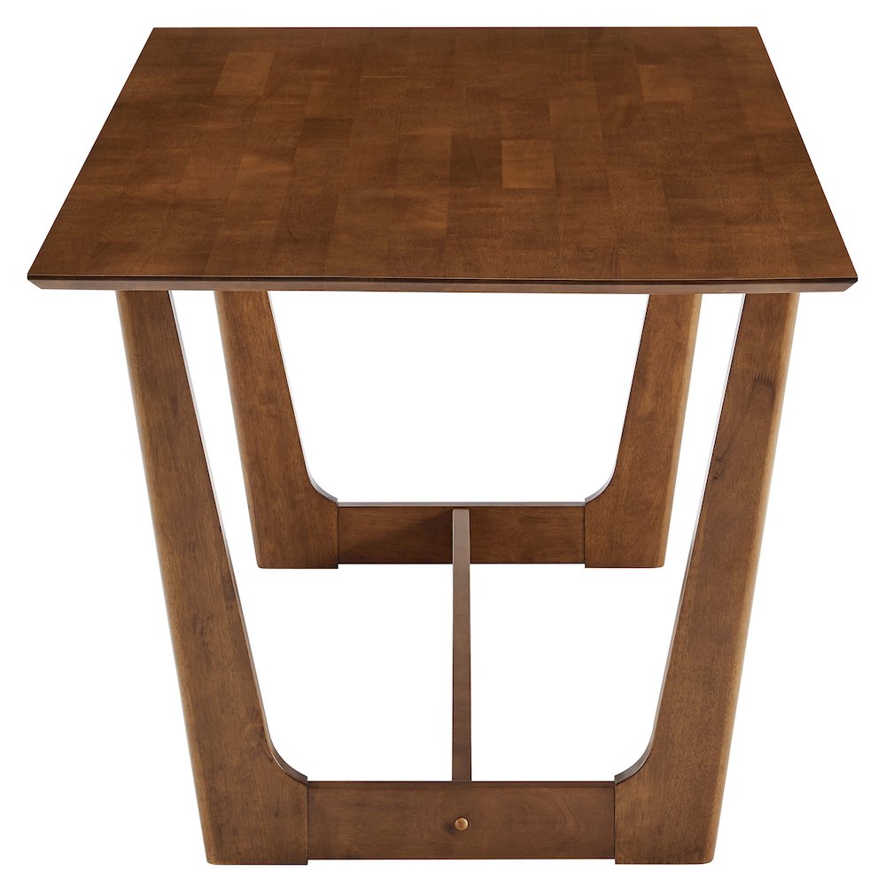 Solara 7-Piece Wood Dining Set with Fabric Upholstered Armchairs