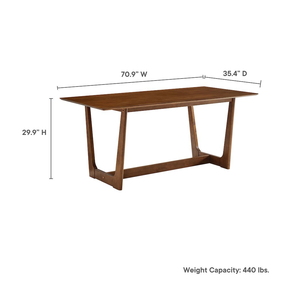 Solara 7-Piece Wood Dining Set with Fabric Upholstered Armchairs