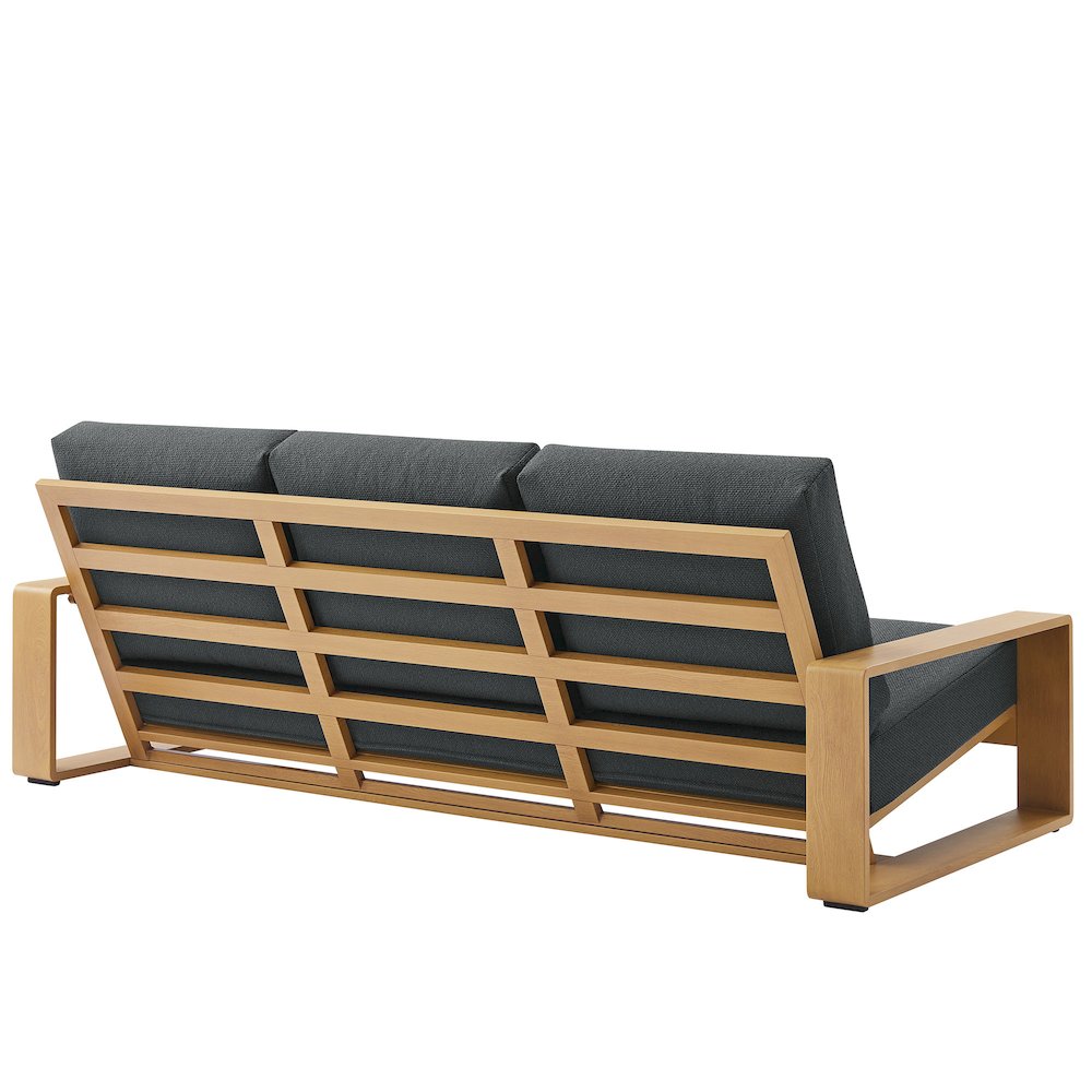 Lirienne 4-Piece Outdoor Patio Aluminum Faux Wood Furniture Set