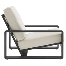 Lirienne Outdoor Patio Aluminum Faux Wood Armchairs Set of 2
