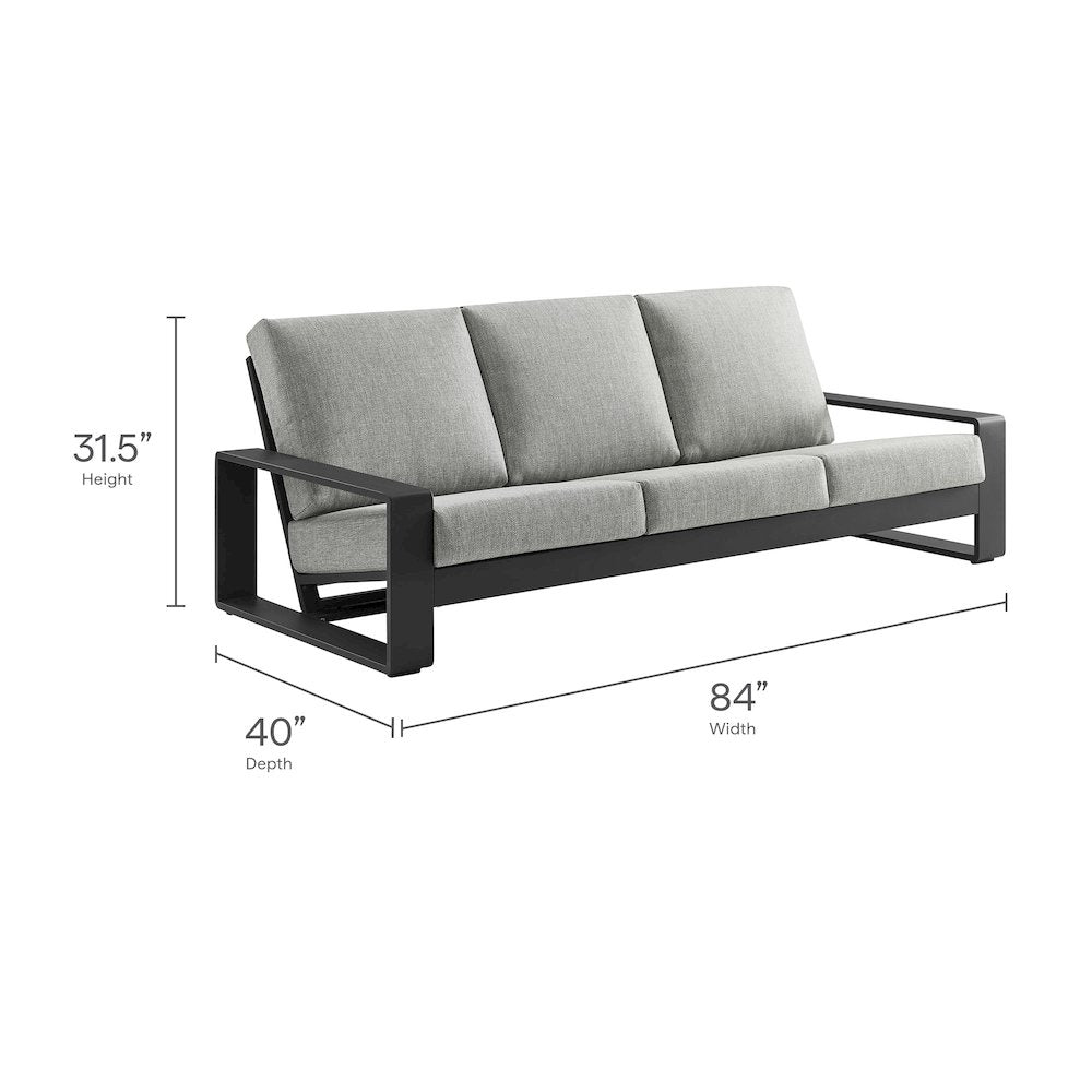 Lirienne 2-Piece Outdoor Patio Aluminum Furniture Set