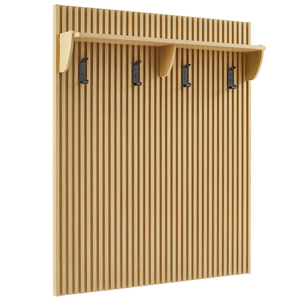 Soma Fluted 3-in-1 Hall Tree With Storage Bench and Coat Rack