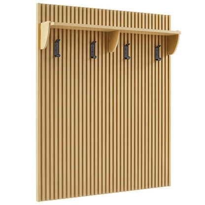 Soma Fluted 3-in-1 Hall Tree With Storage Bench and Coat Rack
