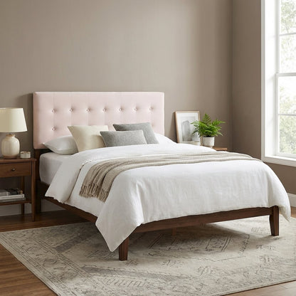 Biscuit Tufted Queen Headboard in Performance Velvet with Plush Design