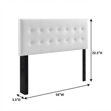 Upholstered Vinyl Full Headboard with Stylish Design and Durable Build