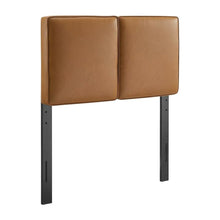 Vegan Leather Twin Headboard with Padded Design and Durable Frame