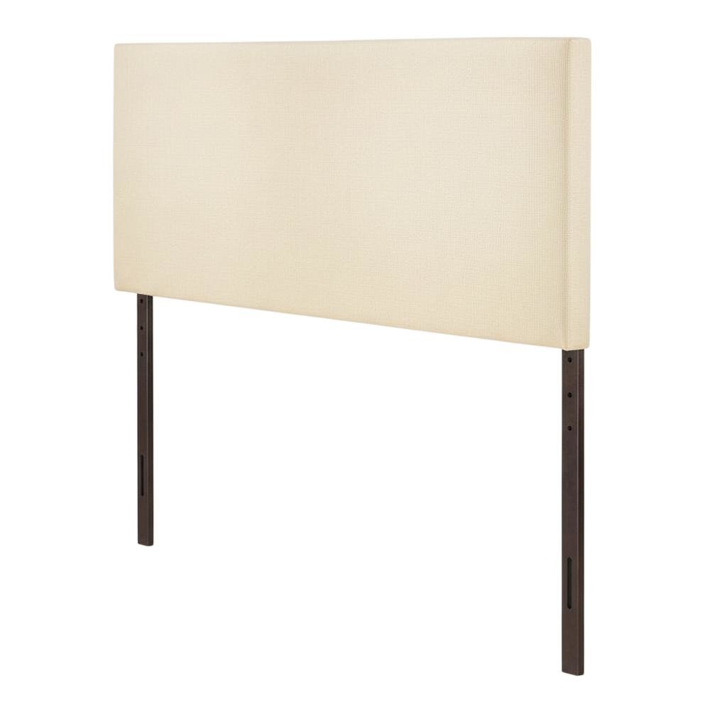 Upholstered Queen Headboard in Neutral Fabric, Durable Frame, Stylish Design