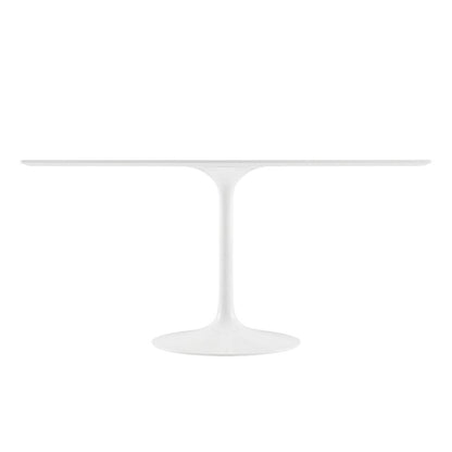 Wood Rectangle Dining Table with Sturdy Base and 60-Inch Length