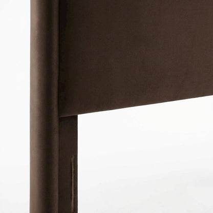 Velvet King Headboard in Soft Fabric, Plush Upholstery, Elegant Design