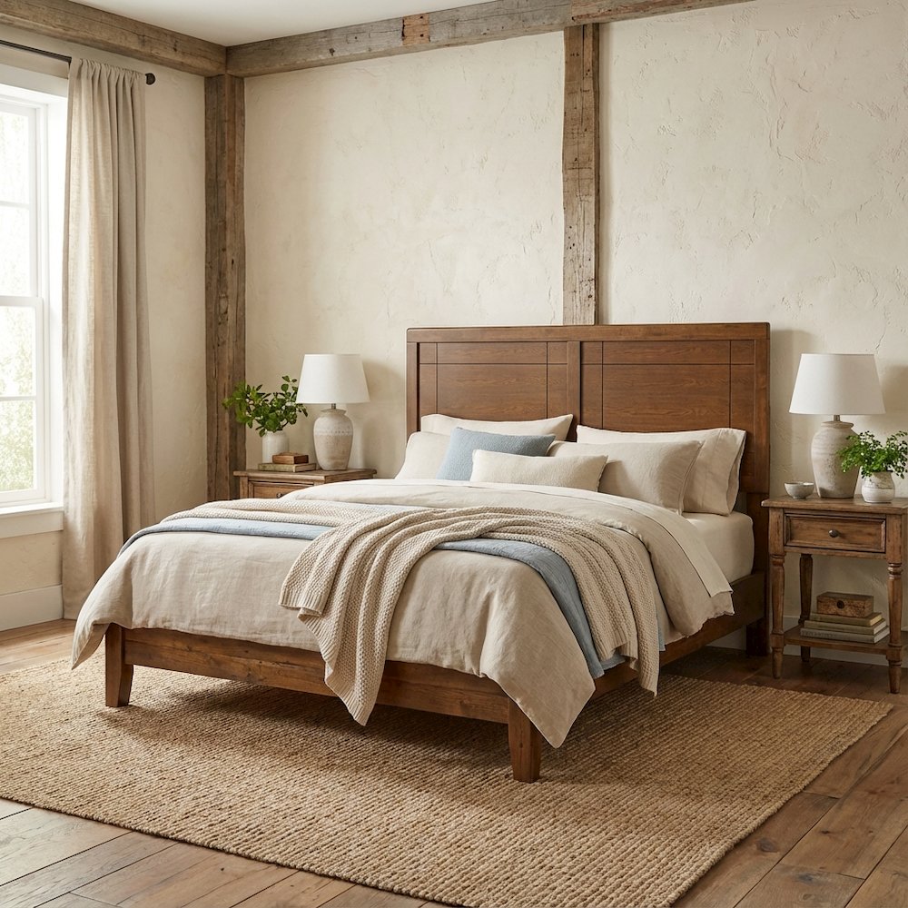 Wood Queen Headboard, Classic Design, Durable Construction for Bedroom Style